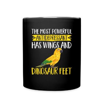 Parakeet, Parrot, Parakeet, Bird - Full Colour Mug - black - Front