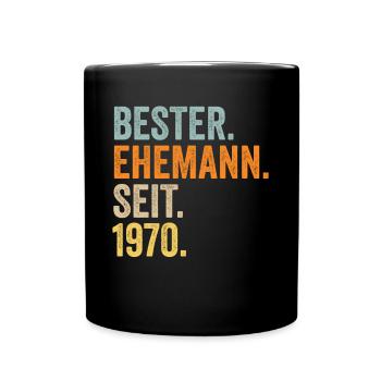 La Saint-Valentin Meilleur mari depuis 1970 - Mug uni - noir - Devant