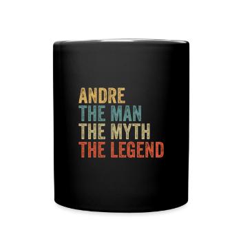 André l’homme le mythe - Mug uni - noir - Devant