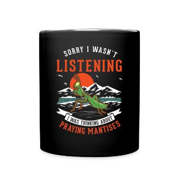 Cadeau mante mante mante mante mante - Mug uni - noir - Devant