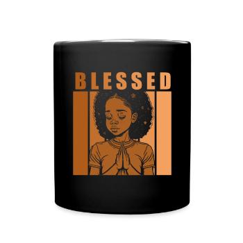 African American Christ Jesus Black Women - Full Colour Mug - black - Front