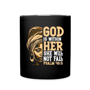 African American Christ Jesus Black Women - Full Colour Mug - black - Front