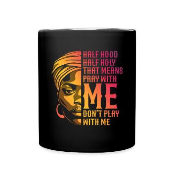 African American Christ Jesus Black Women - Full Colour Mug - black - Front