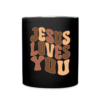 African American Christ Jesus Black Women - Full Colour Mug - black - Front