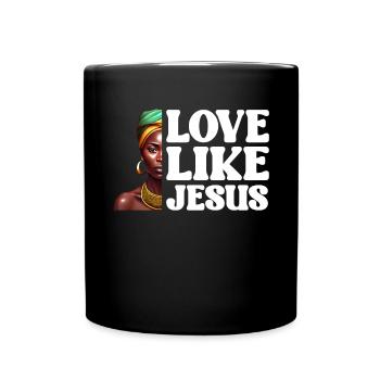 African American Christ Jesus Black Women - Full Colour Mug - black - Front