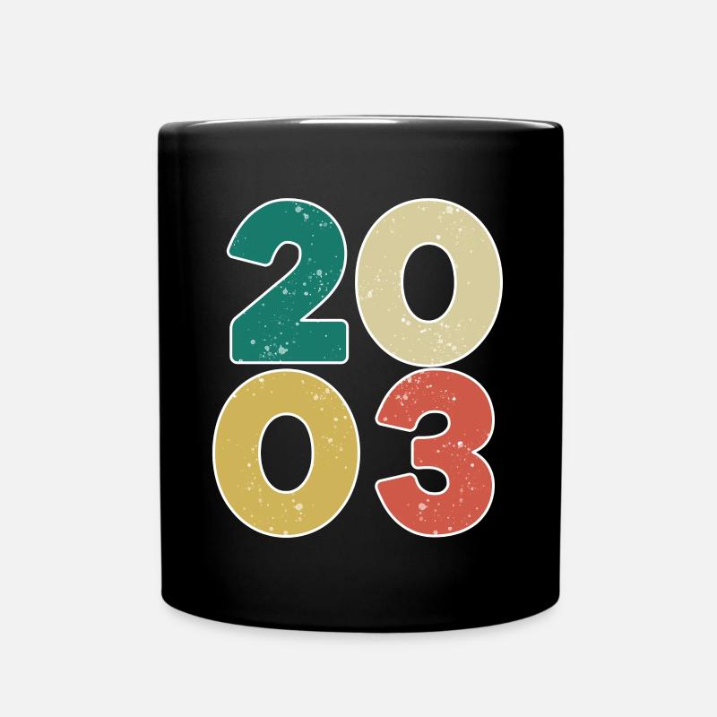 2003 - Année 2003 - Année de construction 2003 - Mug uni - noir