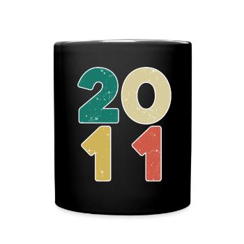 2011 - Année 2011 - Année 2011 - Mug uni - noir - Devant