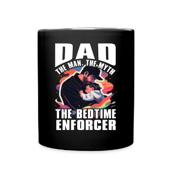 Papa l’homme, le mythe, l’exécuteur du coucher - Mug uni - noir - Devant