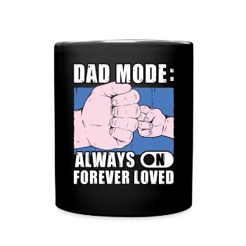 Mode papa toujours actif Aimé pour toujours - Mug uni - noir - Devant