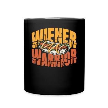 Hot Dog Adult Humor Pun Naughty - Full Colour Mug - black - Front