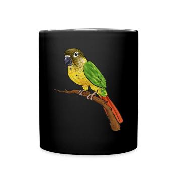 Molina Parakeet Parrot Bird Parakeet - Full Colour Mug - black - Front