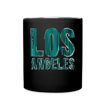 Los Angeles - Tasse einfarbig - Schwarz - Vorne