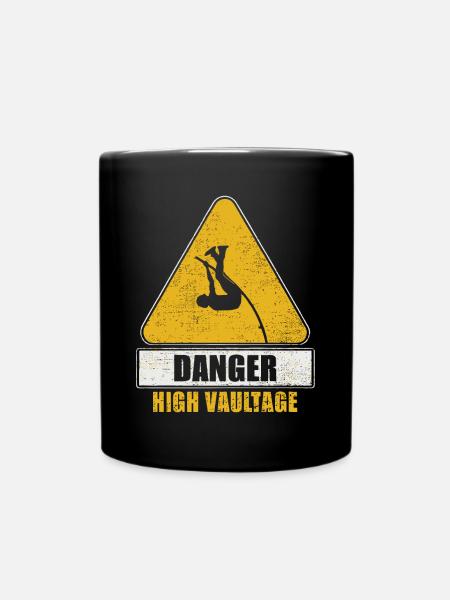 Stabhochspringer-Geschenk - Tasse einfarbig - Schwarz