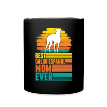 Meilleure maman Galgo Español Lévrier espagnol de tous les temps - Mug uni - noir - Devant