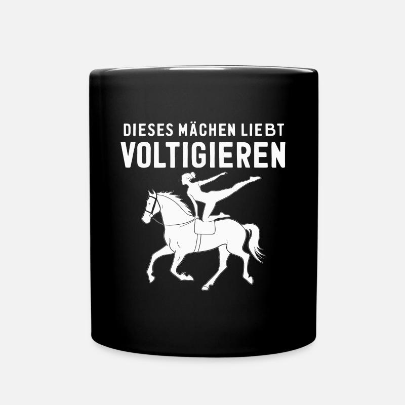 Aime le cadeau de voltige à cheval - Mug uni - noir