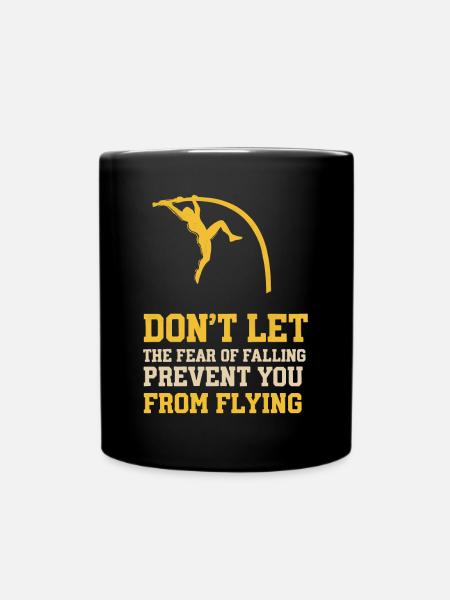 Stabhochspringer-Geschenk - Tasse einfarbig - Schwarz