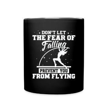 Stabhochspringer-Geschenk - Tasse einfarbig - Schwarz - Vorne