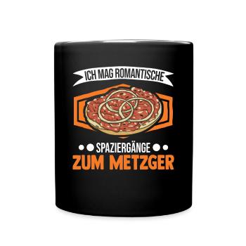 Mettbrötchen lover Mett Hackepeter - Full Colour Mug - black - Front