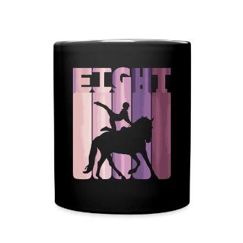 Loves Horse Vaulting Gift - Full Colour Mug - black - Front