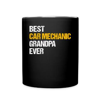 Best Car Mechanic Grandpa Ever - Grandpa Car Mecha - Full Colour Mug - black - Front