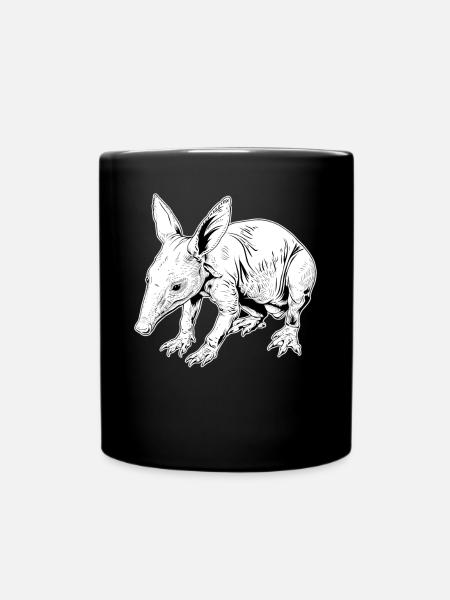 Erdferkeln Erdferkel - Tasse einfarbig - Schwarz