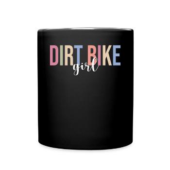 Dirt Biking Bikers Motocross - Full Colour Mug - black - Front