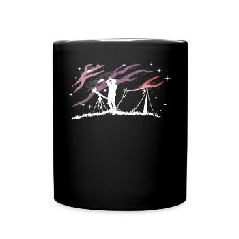 Sternenbeobachtung Astronomie - Tasse einfarbig - Schwarz - Vorne