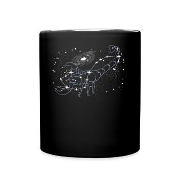 Star gazing Astronomy - Full Colour Mug - black - Front