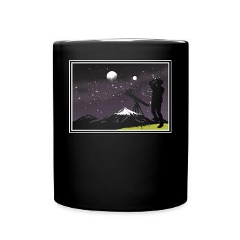 Star gazing Astronomy - Full Colour Mug - black - Front