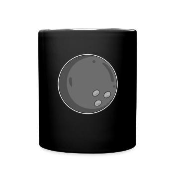 Bowlingkugel Kugel Schwarz - Tasse einfarbig - Schwarz - Vorne