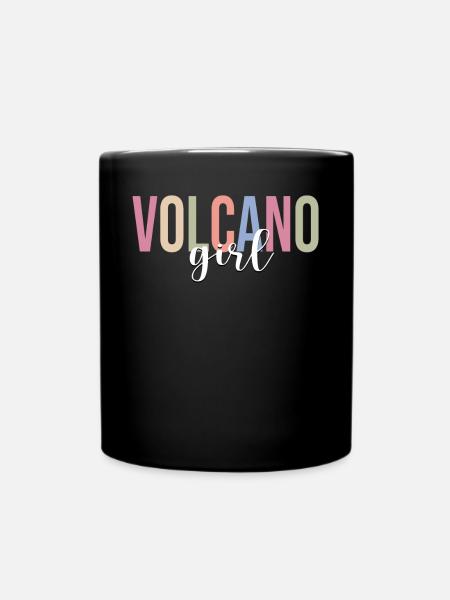 Volcanoes Volcano Lovers Geology Lava - Full Colour Mug - black