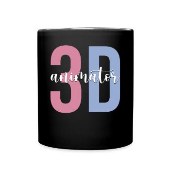 Animation Graphic Designer - Full Colour Mug - black - Front