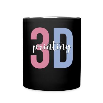 3D Printer Machine - Full Colour Mug - black - Front