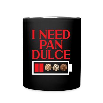 Concha Hispanic Mexican Pan Dulce - Full Colour Mug - black - Front