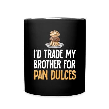 Concha Hispanic Mexican Pan Dulce - Full Colour Mug - black - Front