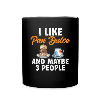 Concha Hispanic Mexican Pan Dulce - Full Colour Mug - black - Front