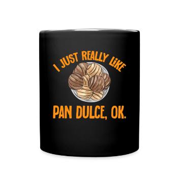 Concha Hispanic Mexican Pan Dulce - Full Colour Mug - black - Front