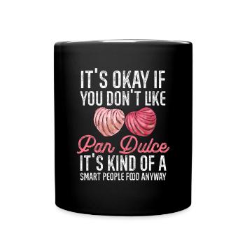 Concha Hispanic Mexican Pan Dulce - Full Colour Mug - black - Front