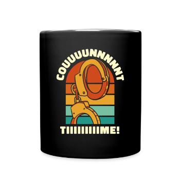 Garde de prison Retro Count Time - Mug uni - noir - Devant