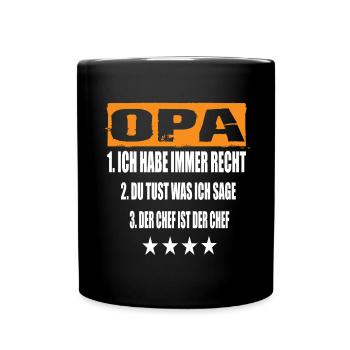 Grandfather - Full Colour Mug - black - Front