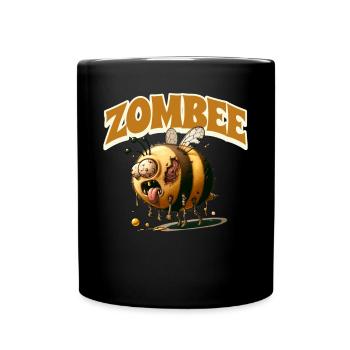 Abeille zombie Zombee - Mug uni - noir - Devant