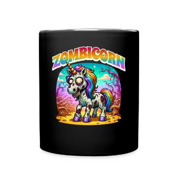 Licorne zombie zombie - Mug uni - noir - Devant