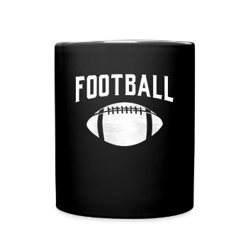 American Football Gift Kids Football Player - Full Colour Mug - black - Front
