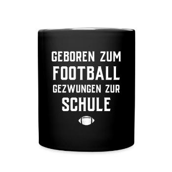 American Football Gift Kids Football Player - Full Colour Mug - black - Front
