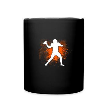 American Football Gift Kids Football Player - Full Colour Mug - black - Front