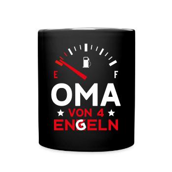 MUTTERTAG OMA VON 4 ENKELN OMA - Tasse einfarbig - Schwarz - Vorne