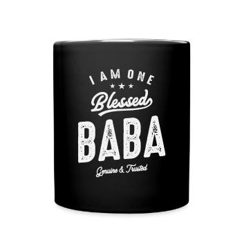 I Am One Bless Baba - Father's Day - Full Colour Mug - black - Front