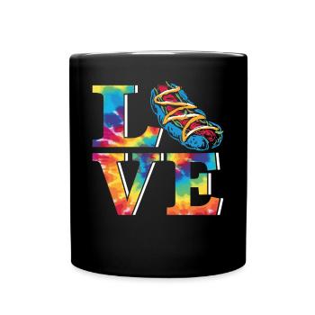 Hot Dog Adulte Tie Dye des années 80 des années 90 - Mug uni - noir - Devant