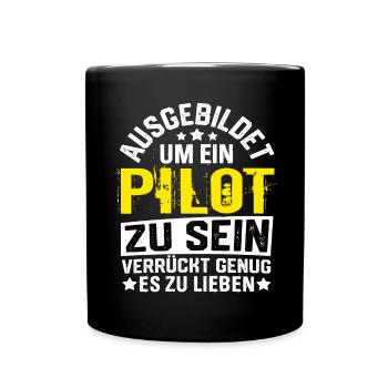 Pilote Pilotes d’avion Volant Aviator Flying - Mug uni - noir - Devant