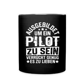 Pilote Pilotes d’avion Volant Aviator Flying - Mug uni - noir - Devant